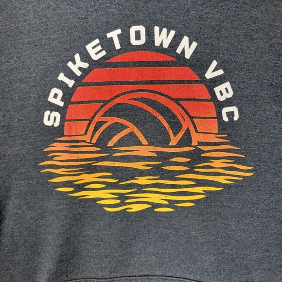 Spiketown VBC Hoodie Adult Extra Large Gray Sweatshirt Volleyball Beach - Picture 2 of 7